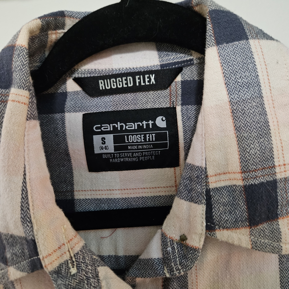 Carhartt Rugged Flex Plaid Shirt - Black and Pink - Picture 3 of 4